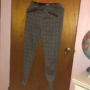 Medium sized black and white Gingham pants